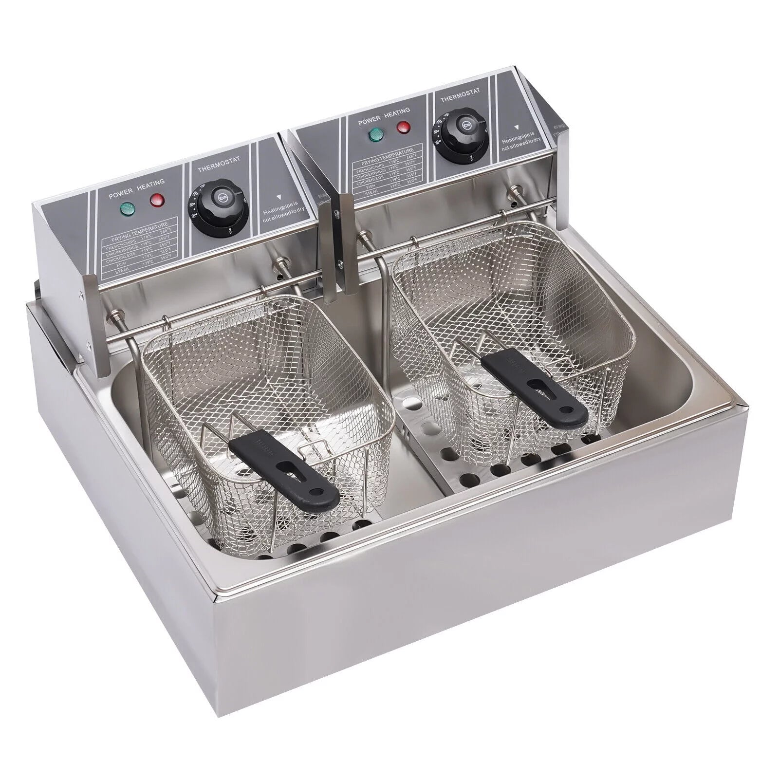 Manual Stainless Steel Vertical Sausage Stuffer with Fryer 2 in 1 Sausage Maker Spanish Churro Maker 12L Fryer A83077