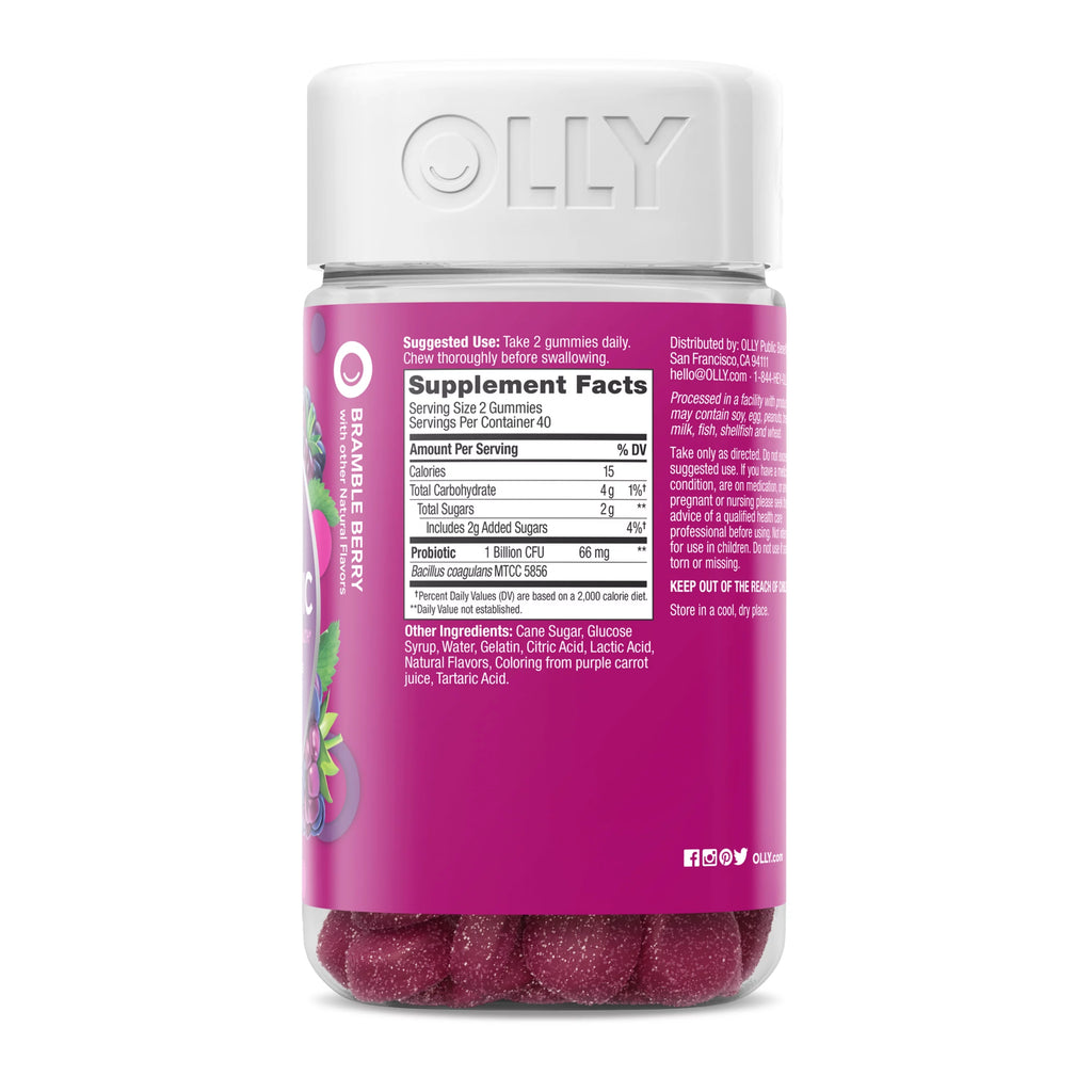 Probiotic Gummy, 1 Billion CFUs, Berry, 80 Ct J6283
