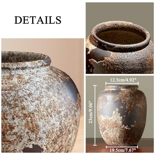 Terracotta Stone Large Vase O2711