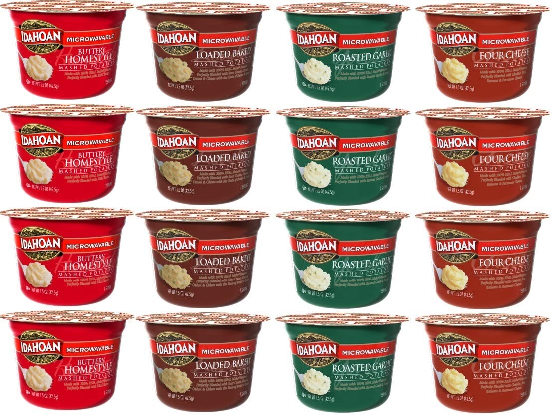 Mashed Potatoes Microwavable Single Serve Cups 16 PACK 1.5 oz H5690