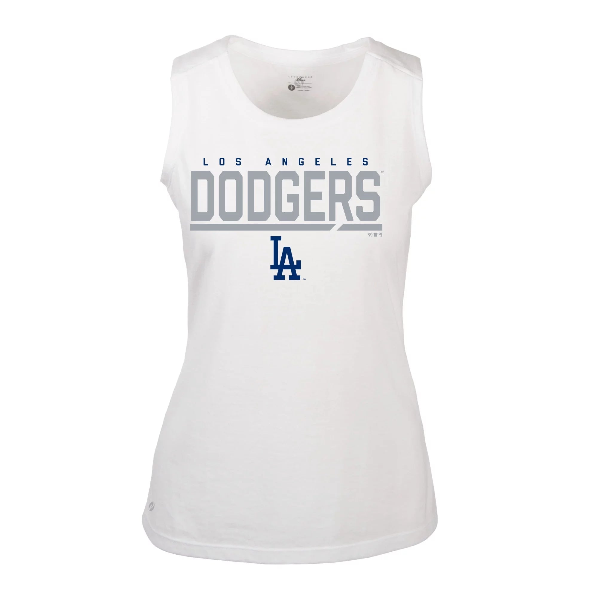 White Los Angeles Dodgers Muscle Tank Top O669962