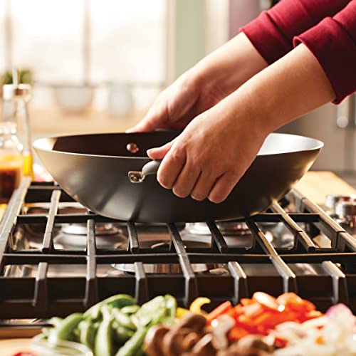 Hard-Anodized Nonstick Covered Wok S294
