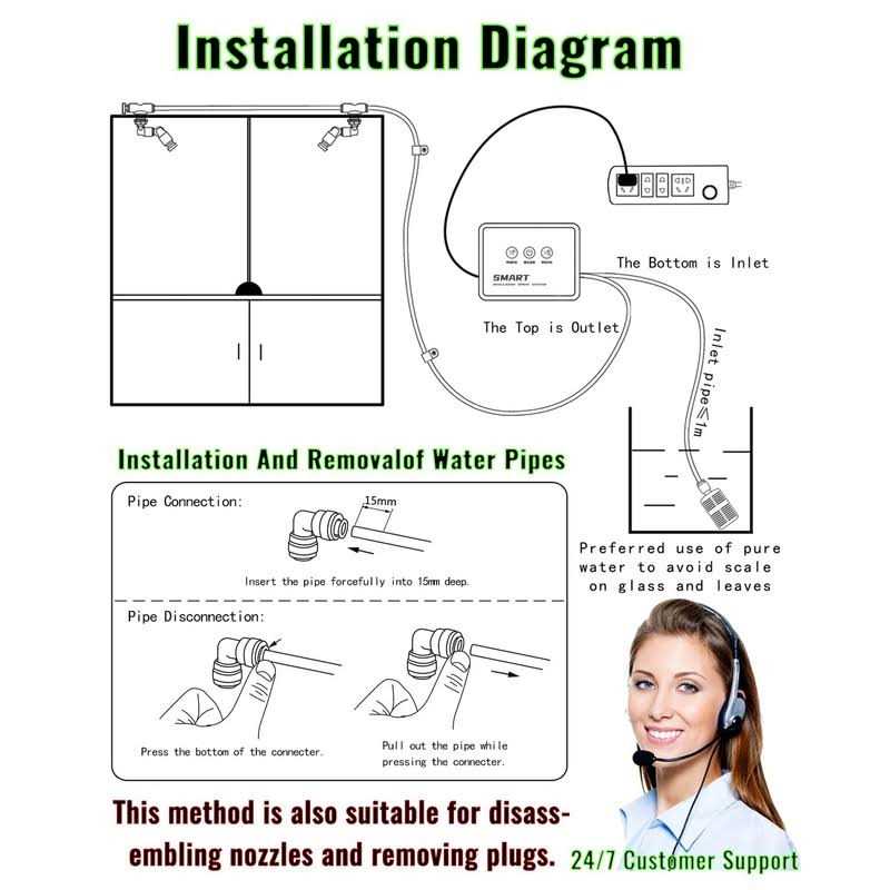 Reptile Humidifier Smart Misting System Automatic with Timer K71973