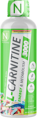 L-Carnitine 3000mg, Sour Gummy Worms, 31 Servings N671