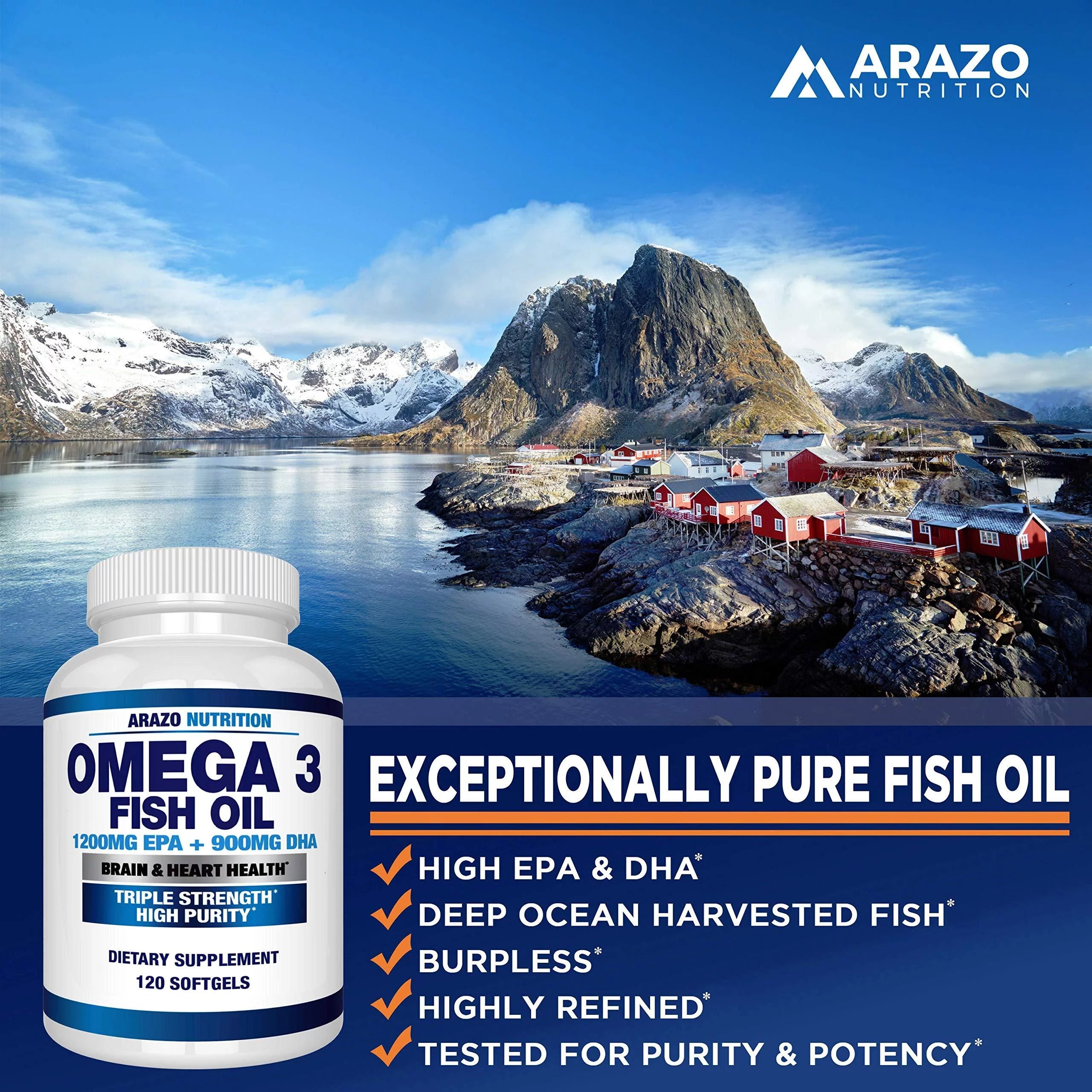 2250mg Omega 3 Fish Oil W54670