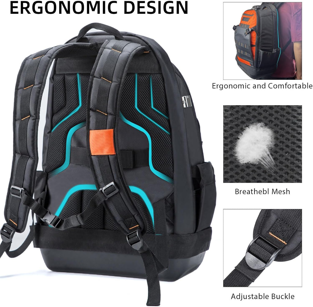 Heavy Duty Tool Backpack with Waterproof Base A6857