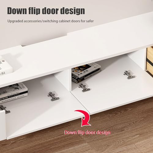 Grey 120cm Wall Mounted TV Stand with Drawers G29476
