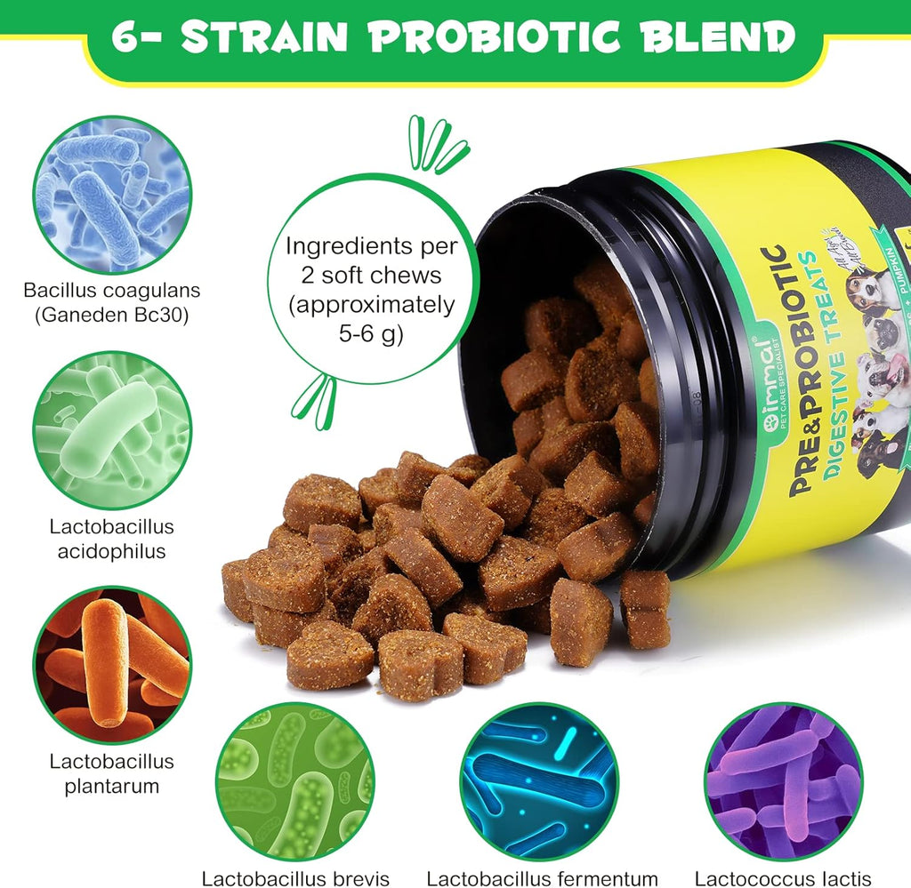 120 Soft Chews Duck Flavor Probiotics for Dogs A7191