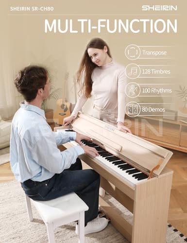 Beige Full Cover Digital Piano B47332