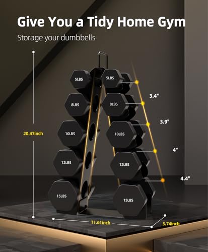 Compact A-Frame Dumbbell Rack I862