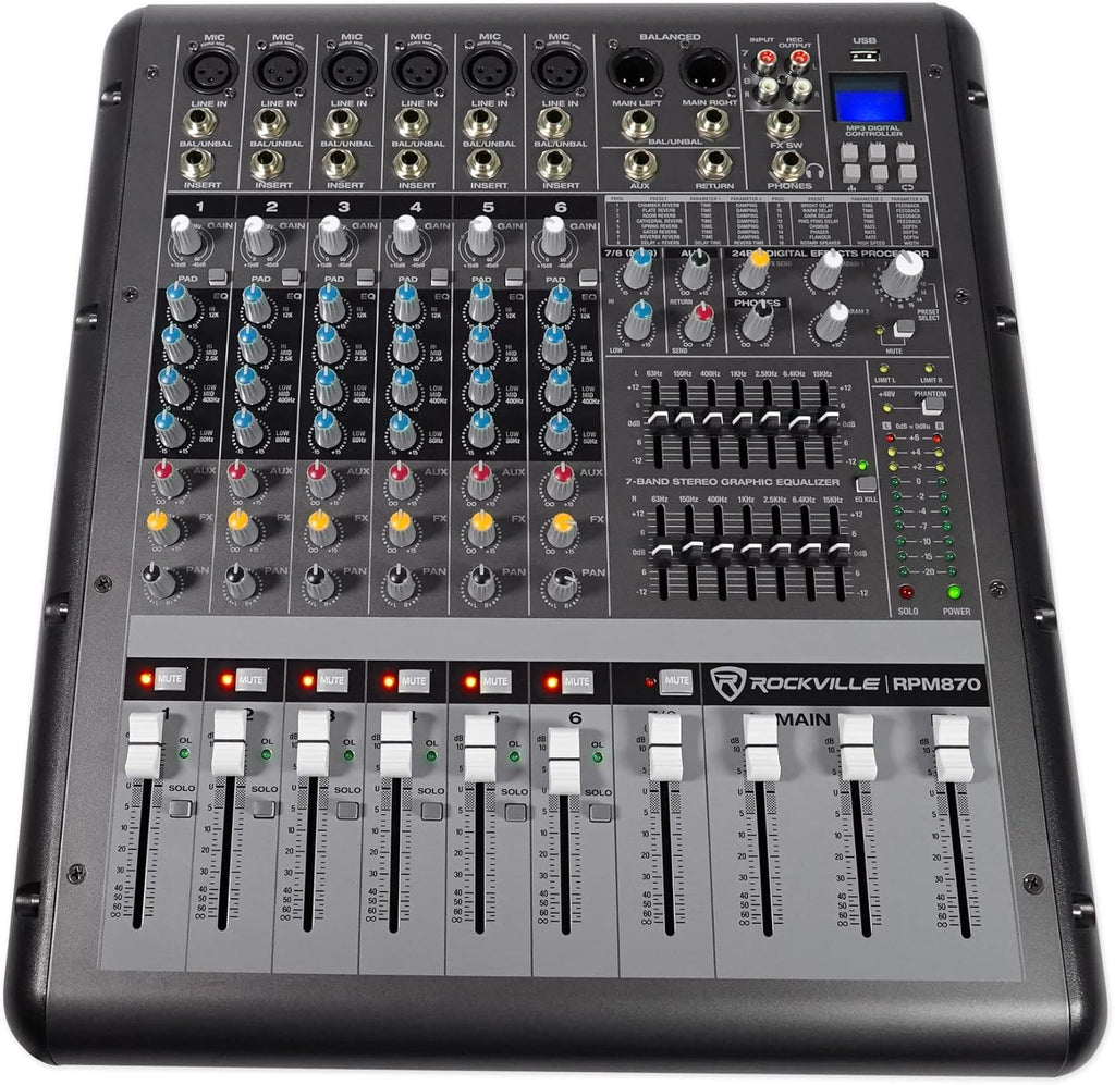 12 Channel 4800w Powered Mixer P876443