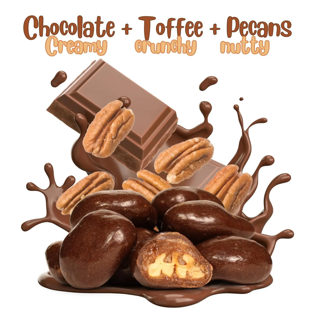 48 oz Milk Chocolate Toffee Coated Pecans R8482