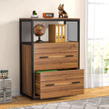 2-Drawer Lateral File Cabinet with Lock (Walnut) T254