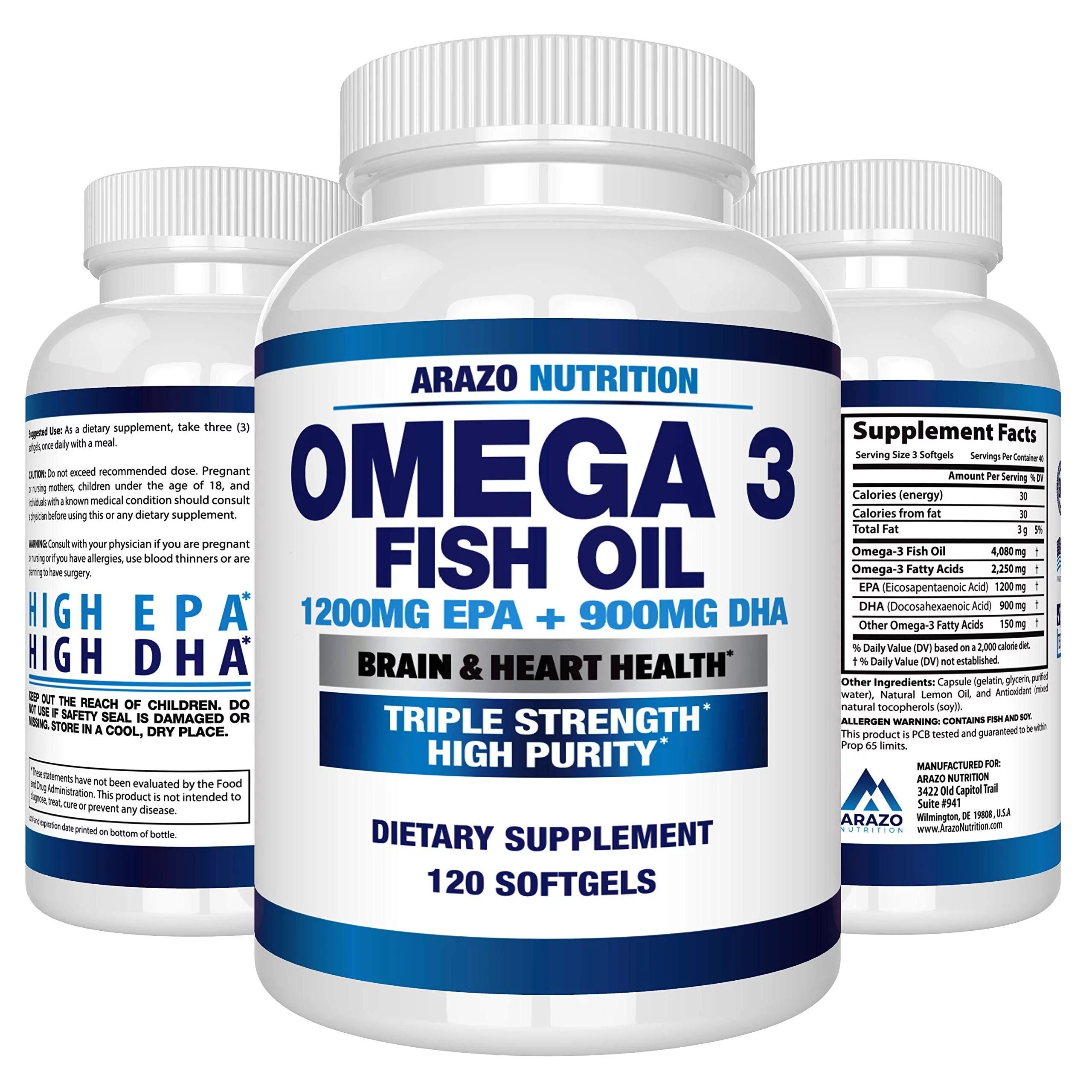 2250mg Omega 3 Fish Oil W54670