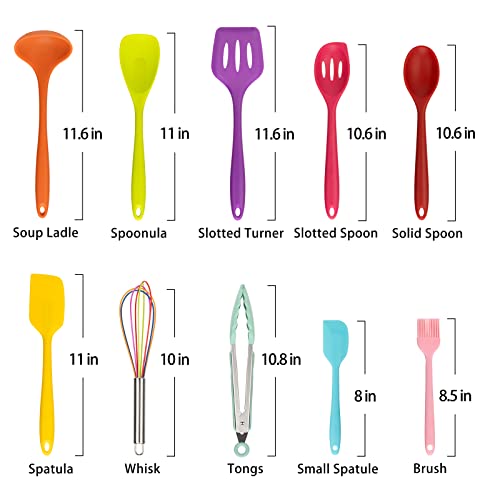 10Pcs Silicone Kitchen Utensil Set C5159