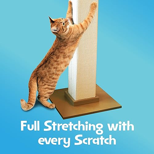 Beige Large 32 Inch Sisal Fiber Scratching Post N521592