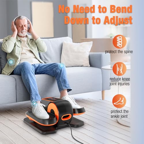 Ellipse Leg Exerciser with Remote, 15 Adjustable Speed, Quiet Elliptical Machine J46981