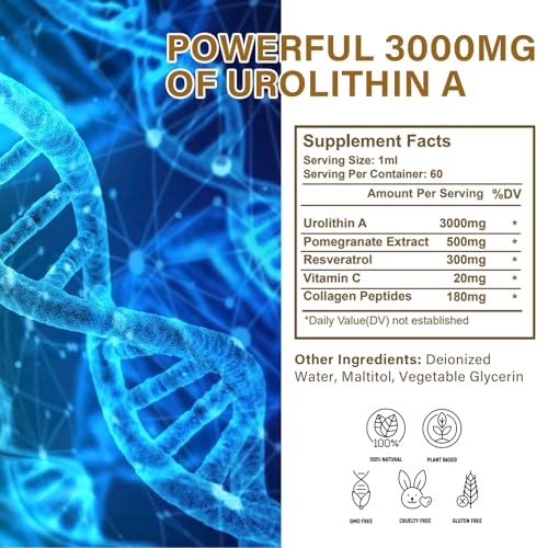 90 Softgels Urolithin A Supplement 1000mg W42181