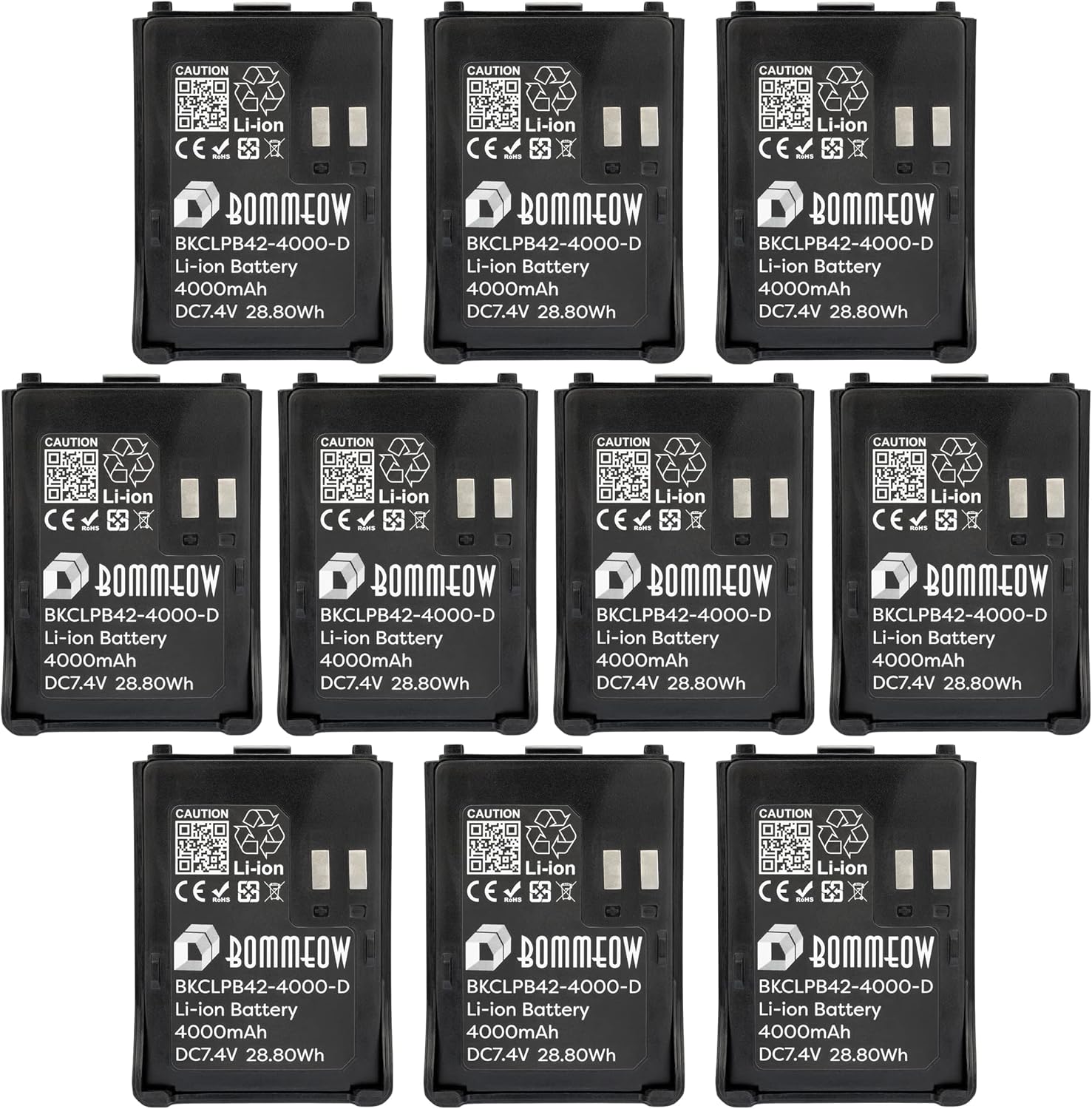 7.4V 4000mAh Li-ion Replacement Battery Pack of 2 S43371