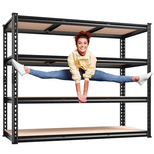 48" W x 72" H x 24" D 5 Tier Heavy Duty Garage Shelving R3664