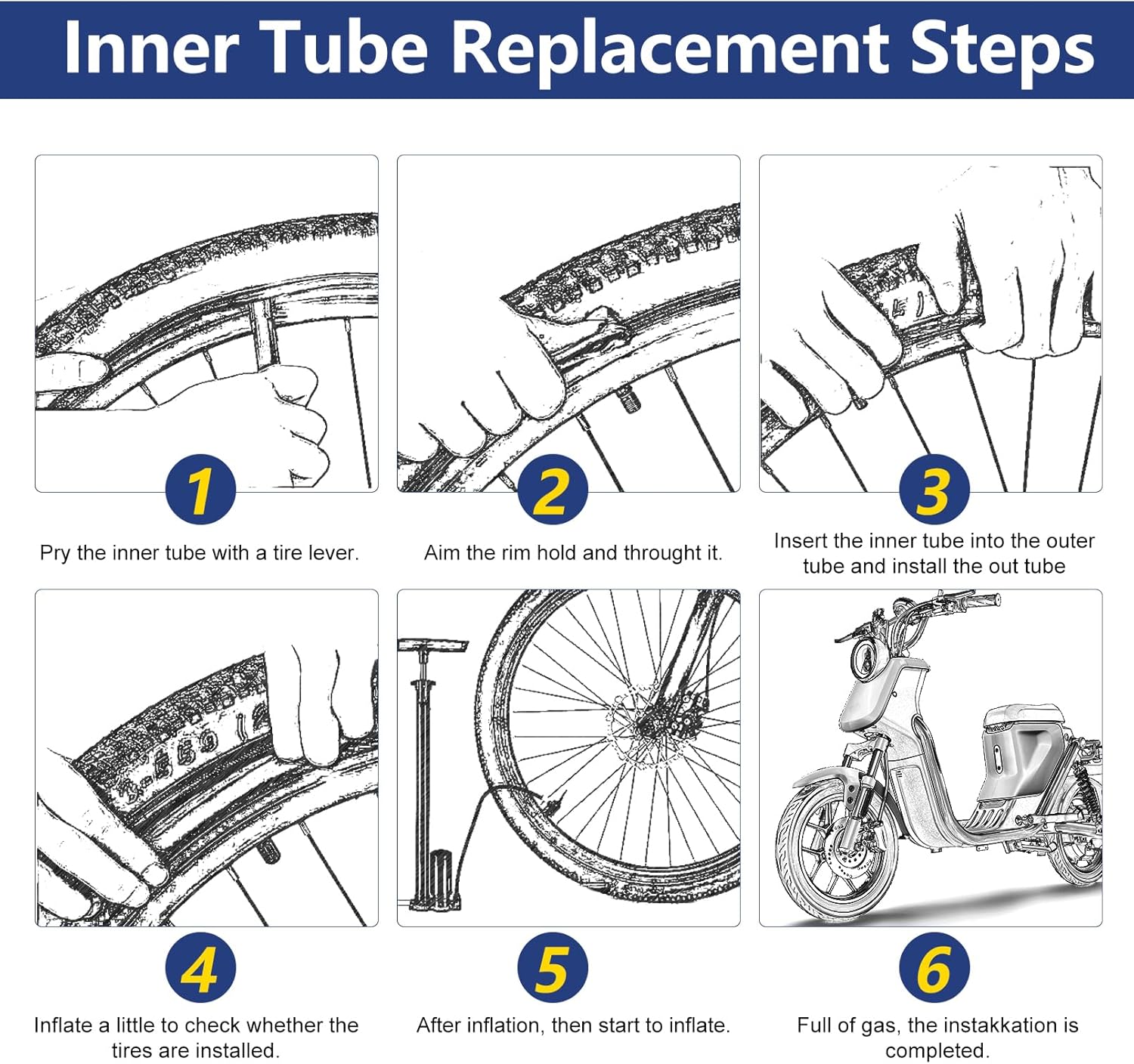 14 Inch Inner Tube with Schrader Valve Stem M625726