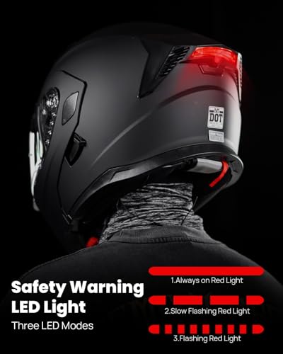 Motorcycle Modular Full Face Helmet Flip up Dual Visor B590018