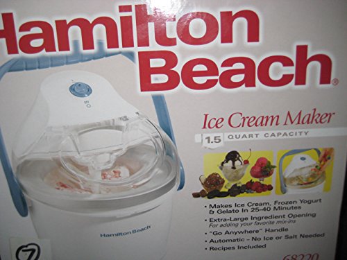 1.5-Quart Capacity Ice Cream Maker, White V509