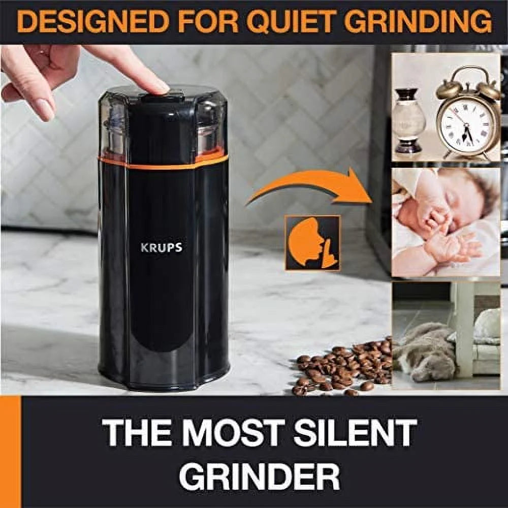 Black Coffee and Spice Grinder 12 Cup 175 Watts Removable Bowl J646946