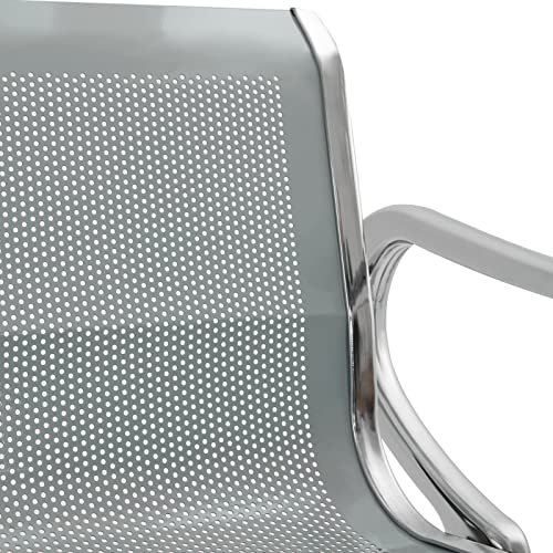 3 Seat Reception Chair Guest Bench (Blue) U901