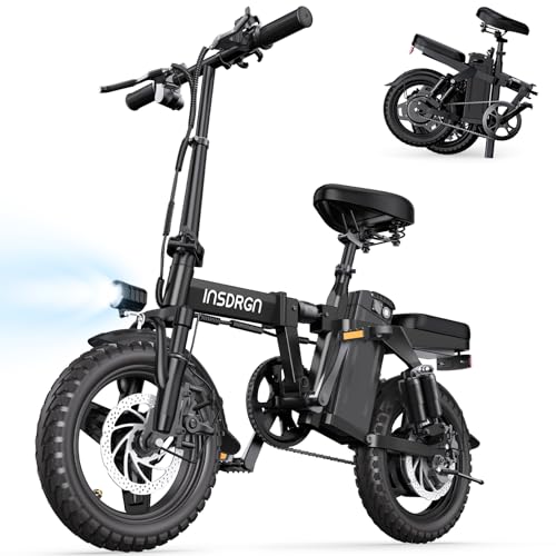 20MPH Dual-Seat Folding Electric Bike with 499Wh Removable Battery K9775