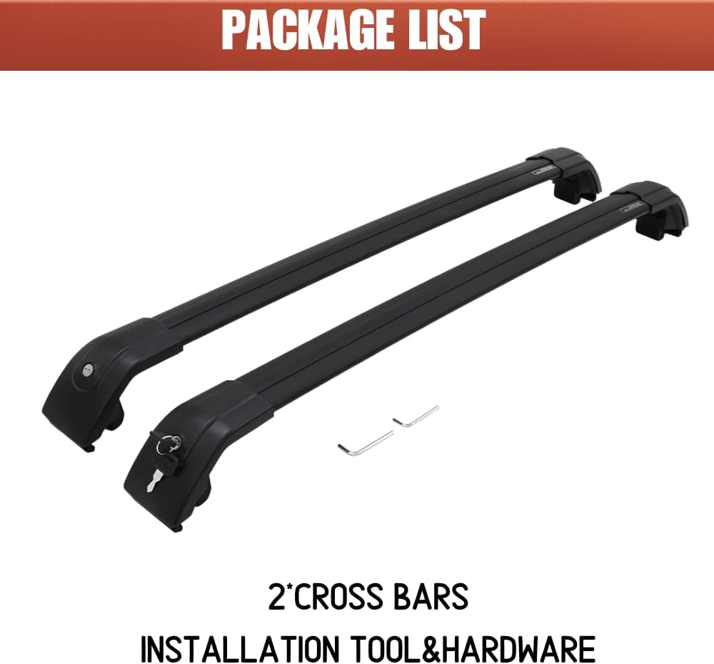 Black Roof Rack Cross Bars M858392