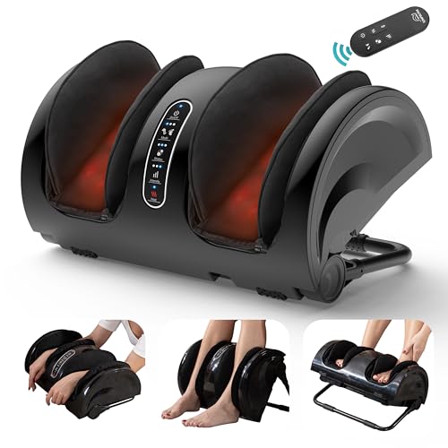 Foot Massager with Heat, Shiatsu Feet and Calf Massager Machine Z6506