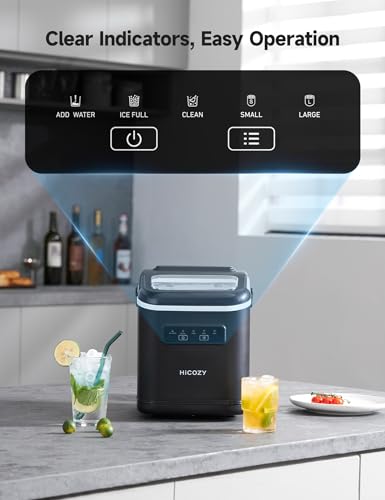 Black Countertop Ice Maker, 26 lbs/Day T513424