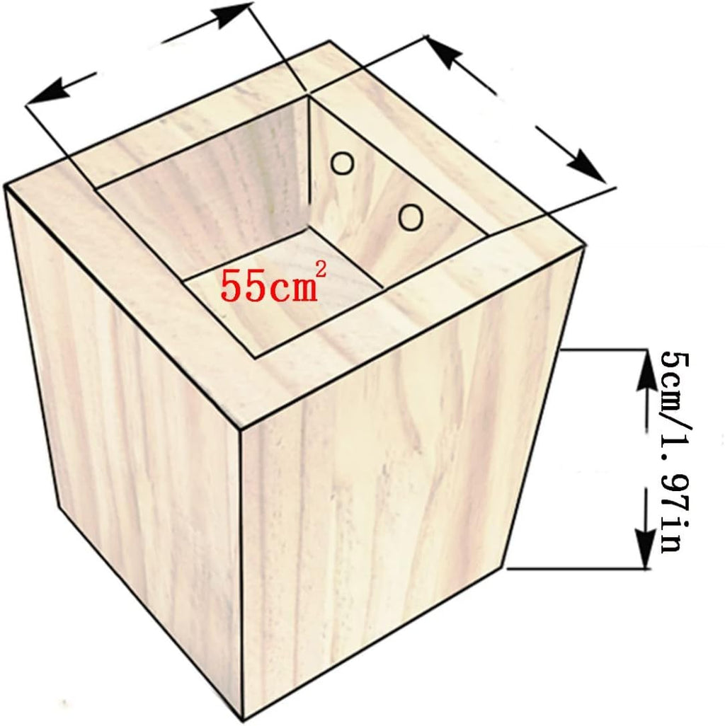 4 Pcs Solid Wood Furniture Legs M206