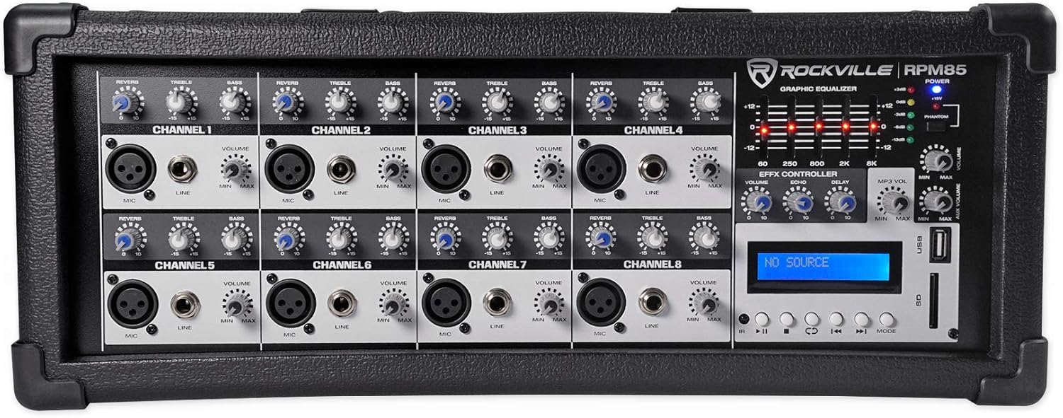 12 Channel 4800w Powered Mixer P876443