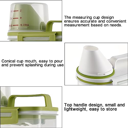 2Pack BPA Free Plastic Airtight Rice Storage Bin Cereal Containers Dispenser F4311