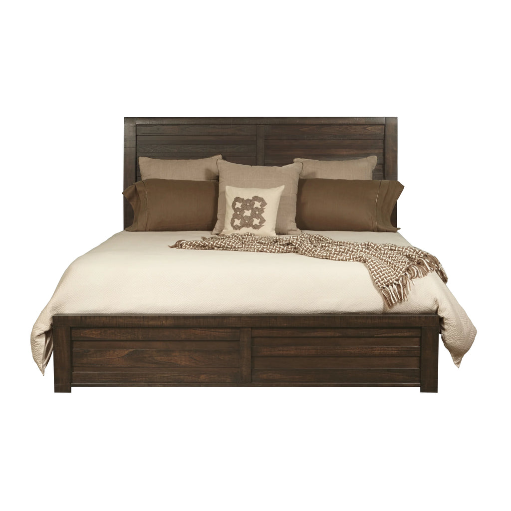 Espresso Wood Queen Bedroom Set with Dresser, Mirror, Nightstands, Chest Y104797