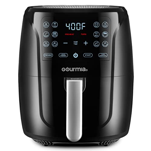 Black and Stainless Steel Air Fryer Oven with 12 Presets R63745