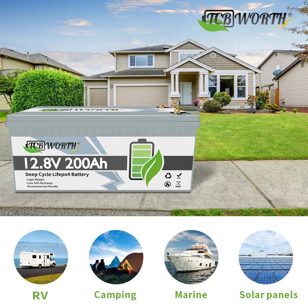 12.8V 200AH Lifepo4 Battery with BMS L4690
