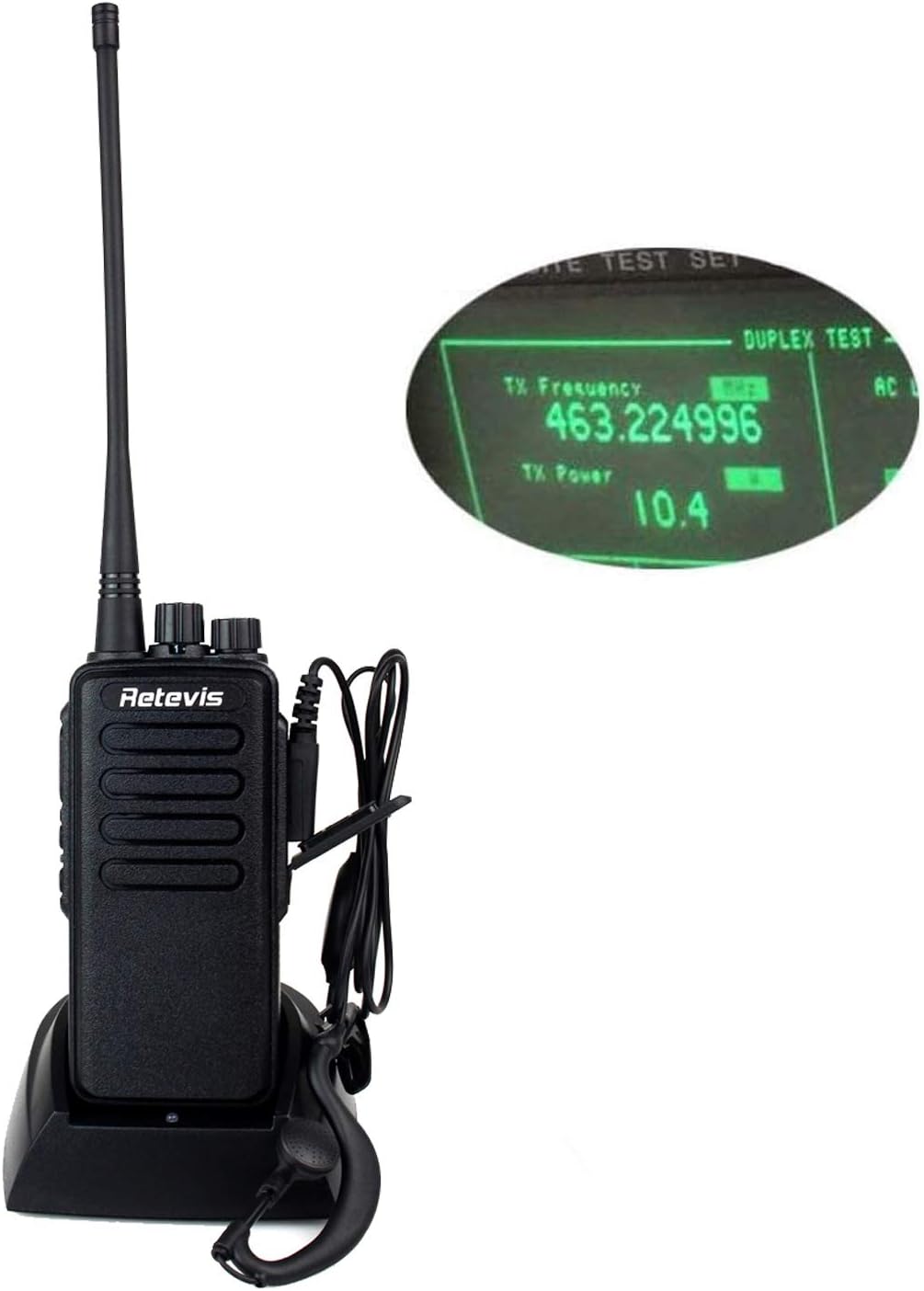 4 Pack Long Range Heavy Duty 2 Way Radio with 3000mAh Rechargeable E5900
