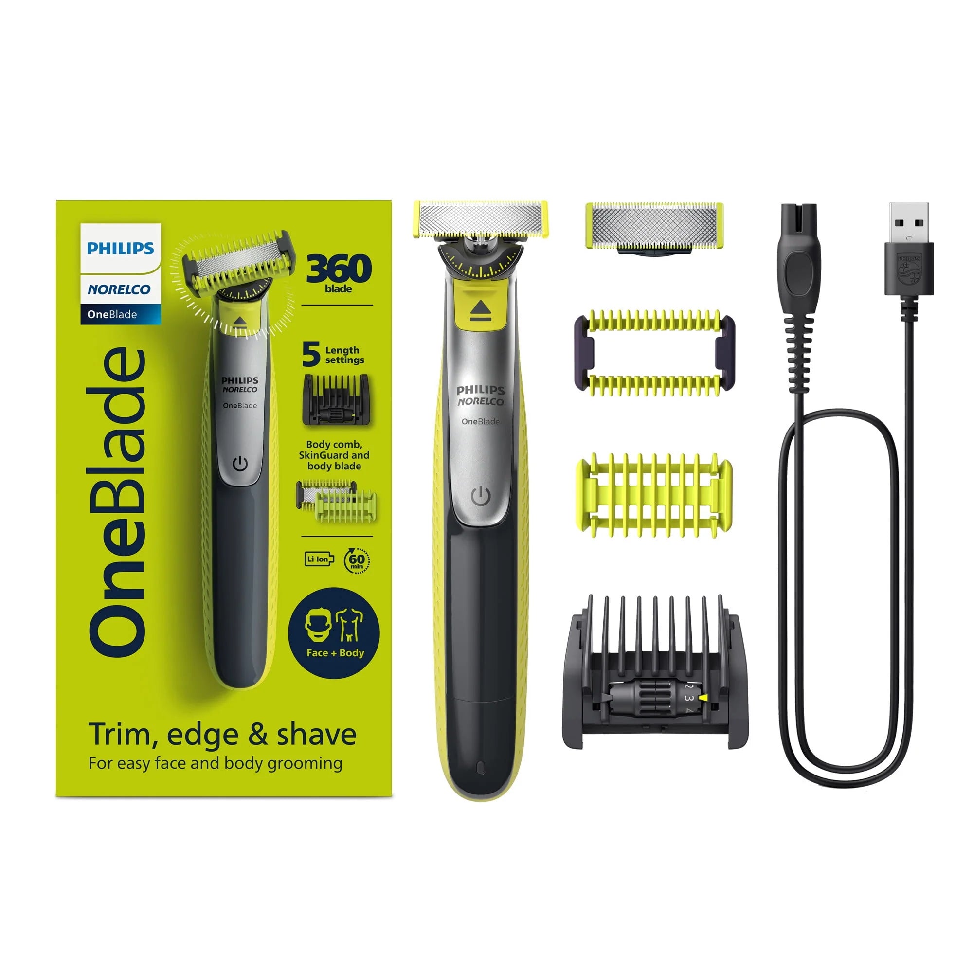Hybrid Electric Razor and Beard Trimmer B102