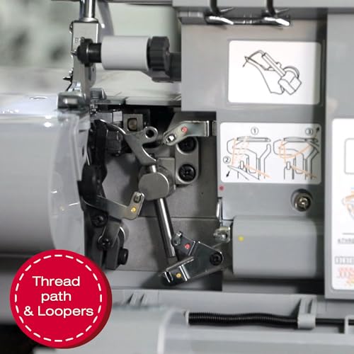 Metal Frame Serger Overlock Machine with 8 Built-In Stitches U762570