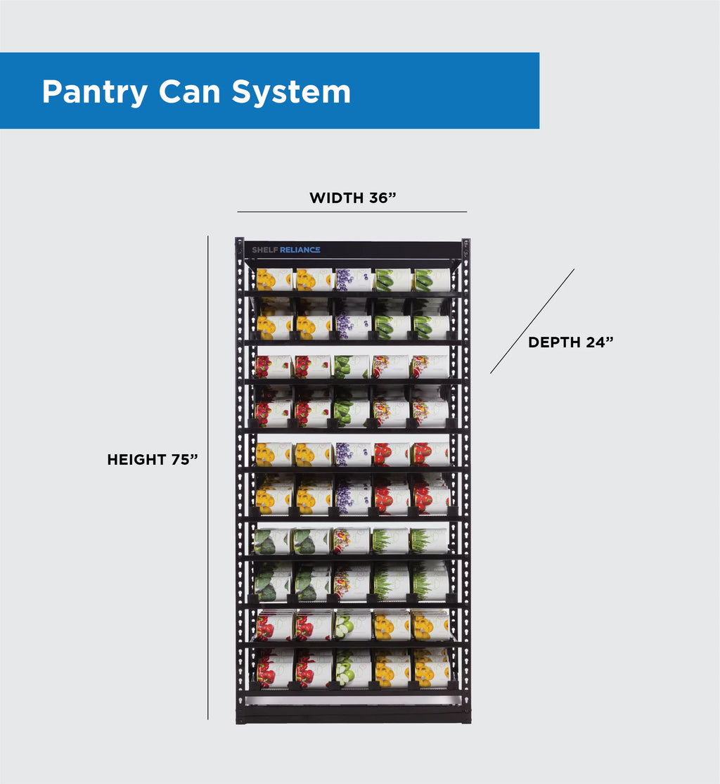 Pantry Organizer Medium-Sized Can Food Storage Rotation System V88386