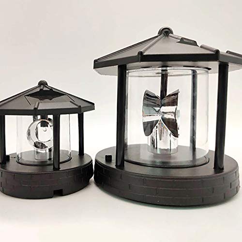 Black Solar Rotating Outdoor Decorative Lamp X4474