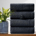 Extra Large Bath Towel Sets of 8, 2 Oversized Bath Towels, 2 Hand Towels, 4 Washcloths, 600GSM Soft Microfiber Quick Dry Highly Absorbent Bath Towels Sheets (Violet) L716228