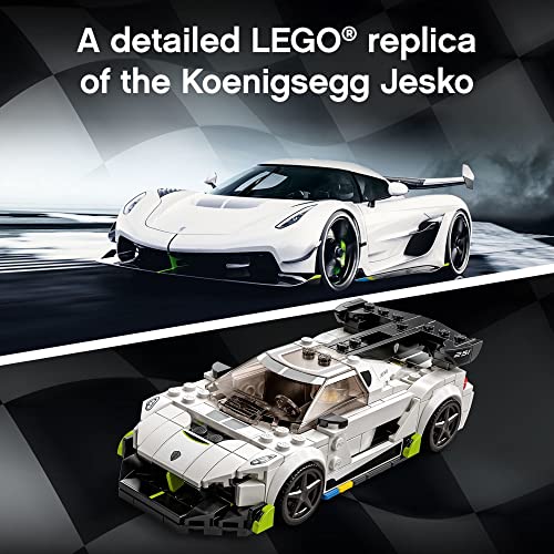 Racing Sports Car Toy with Driver Minifigure H64734