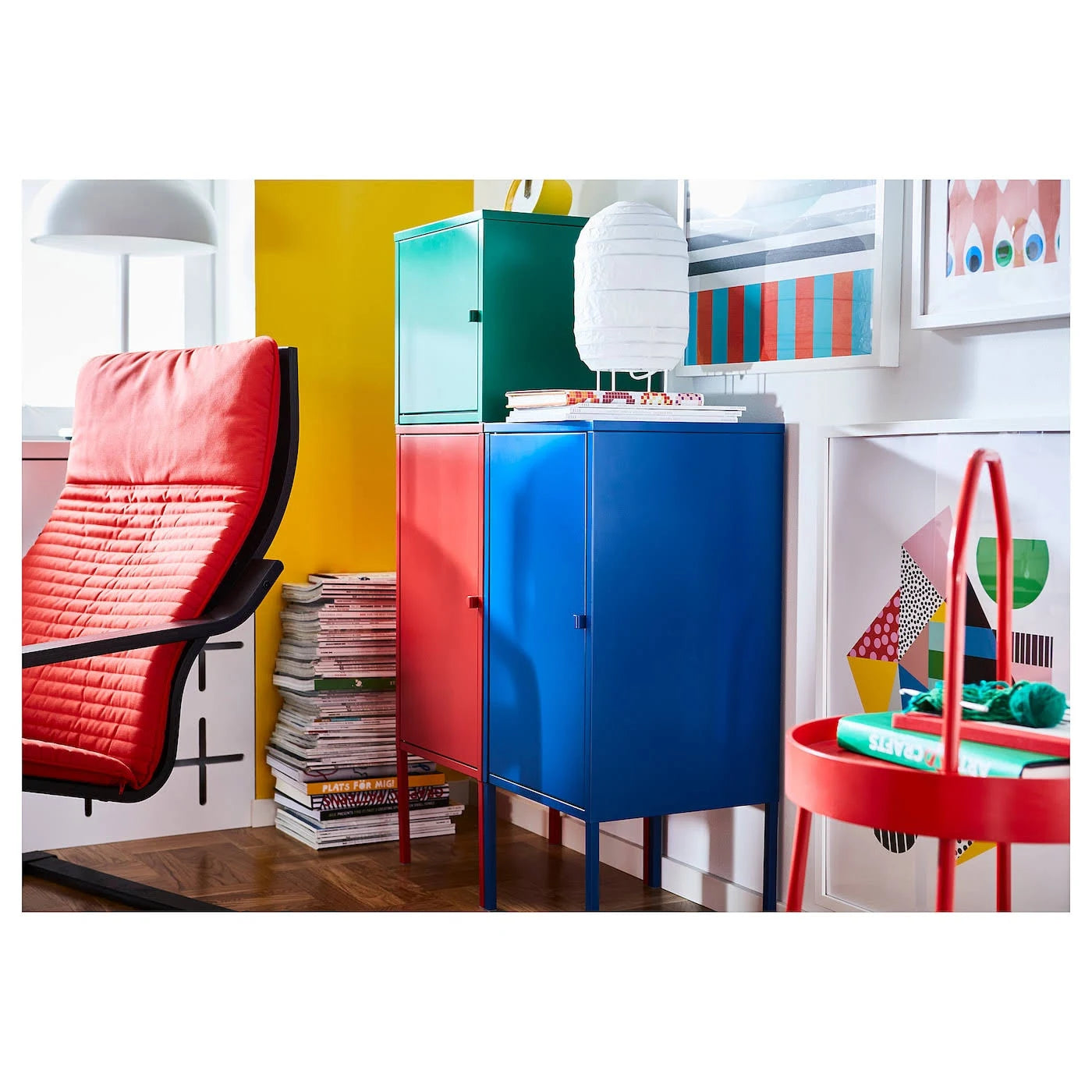 Metal Red Cabinet D18463
