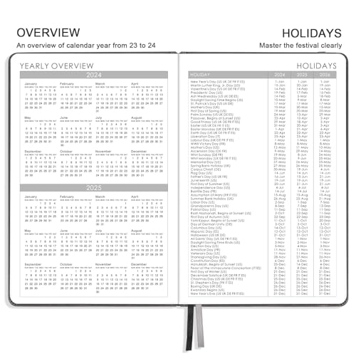 12-Months Weekly Monthly Planner, 5.75" x 8.25", Brown P962111