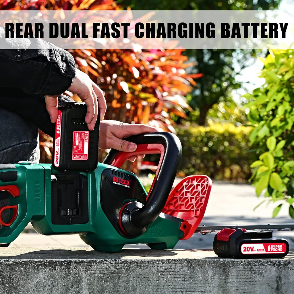 Cordless Hedge Trimmer 40V MAX 24-Inch 1" Cutting Capacity Brushless Motor Y9877