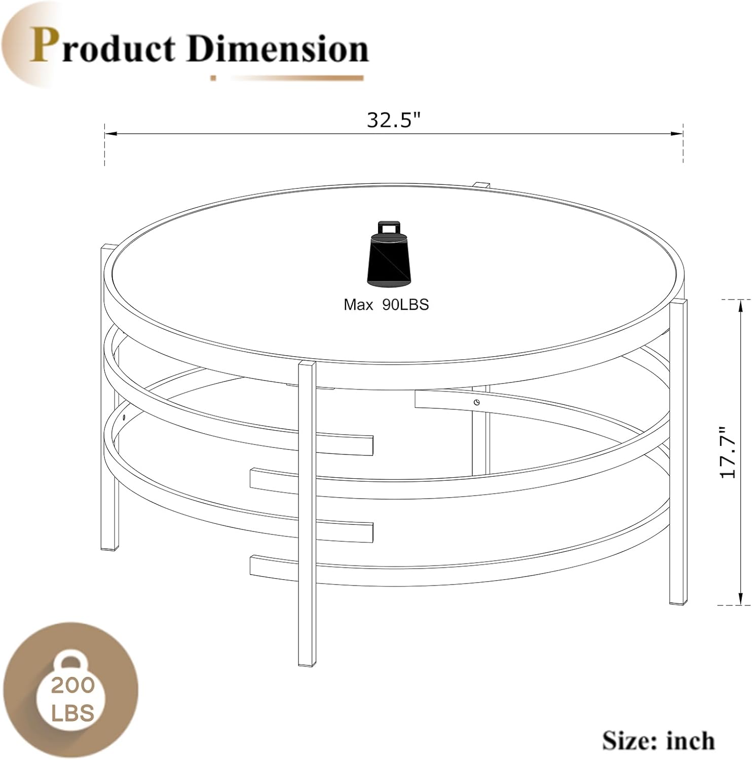 Modern Round Coffee Table with Faux Marble Sintered Stone & Silver Metal Frame B41328